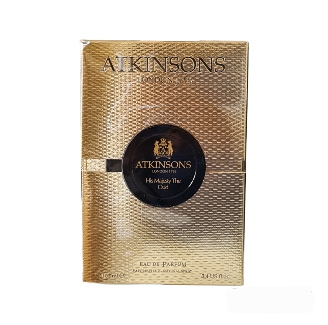 Atkinsons His Majesty The Oud Eau De Parfum 100ml. Front photo, Fragrance, perfume, scent and cologne.