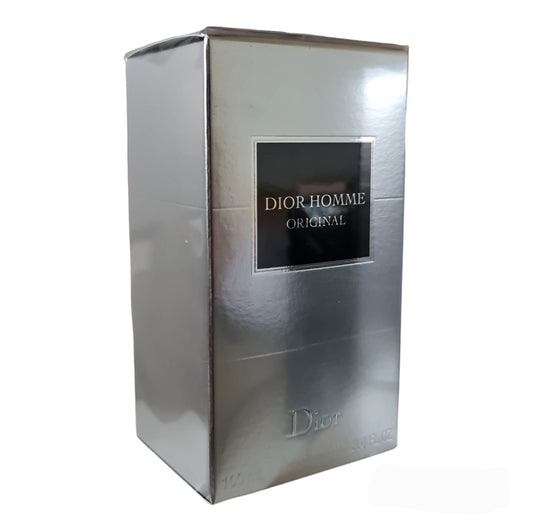 Dior Homme Original Eau De Toilette 100ml (2021 formula). Front angled photo, perfume, fragrance, cologne and scent.