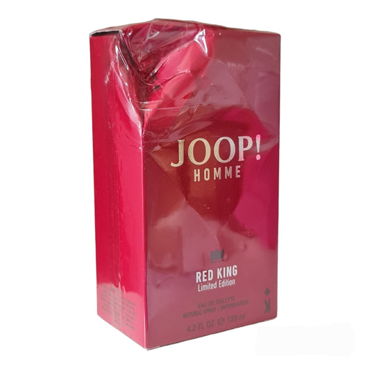 Joop Homme Red King Eau De Toilette 125ml. Angled photo, perfume, scent, cologne and fragrance.