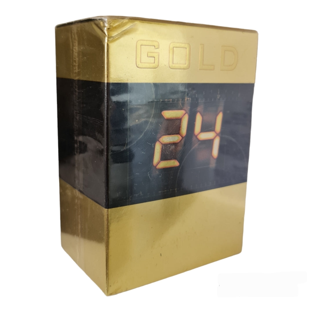 ScentStory 24 Gold Eau De Toilette 100ml. Front angled photo, perfume, fragrance, scent and cologne.