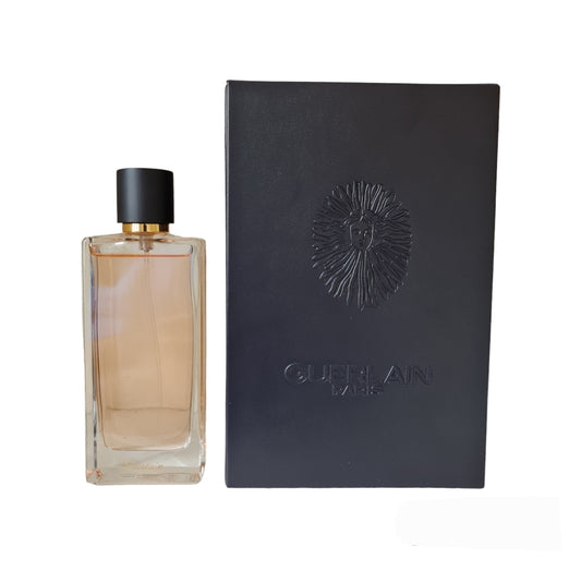 Guerlain Cruel Gardenia Eau De Parfum 100ml. Photo showing bottle and box, perfume, scent, cologne and fragrance.