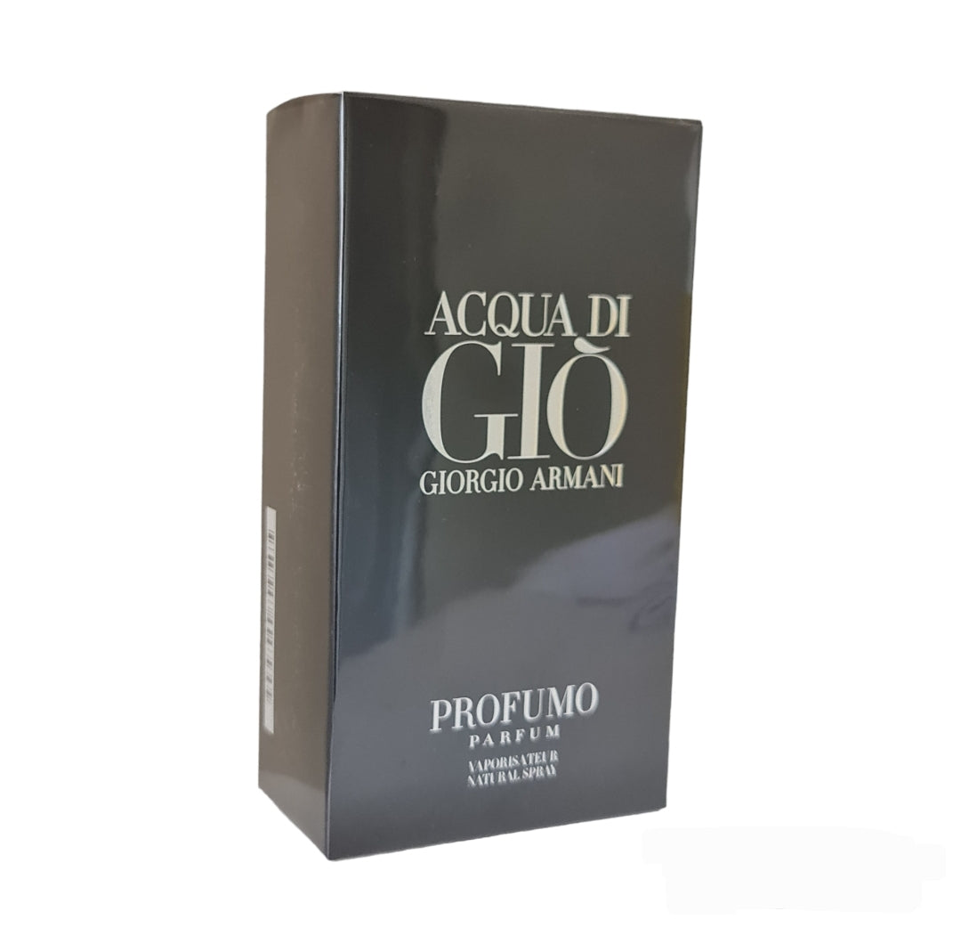 Giorgio Armani Acqua Di Profumo Parfum 125ml. Front angled photo Perfume, cologne, fragrance and scent.