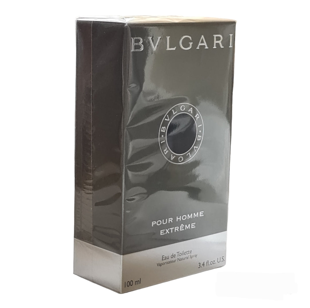 Bvlgari Pour Homme Extreme Eau De Toilette 100ml. Angled photo of perfume, fragrance, scent and cologne.