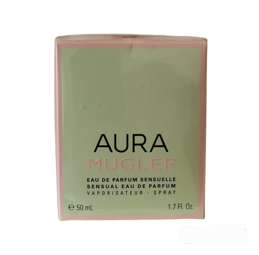 Mugler Aura Sensuelle Eau De Parfum 50ml. Photo showing the perfume box front.