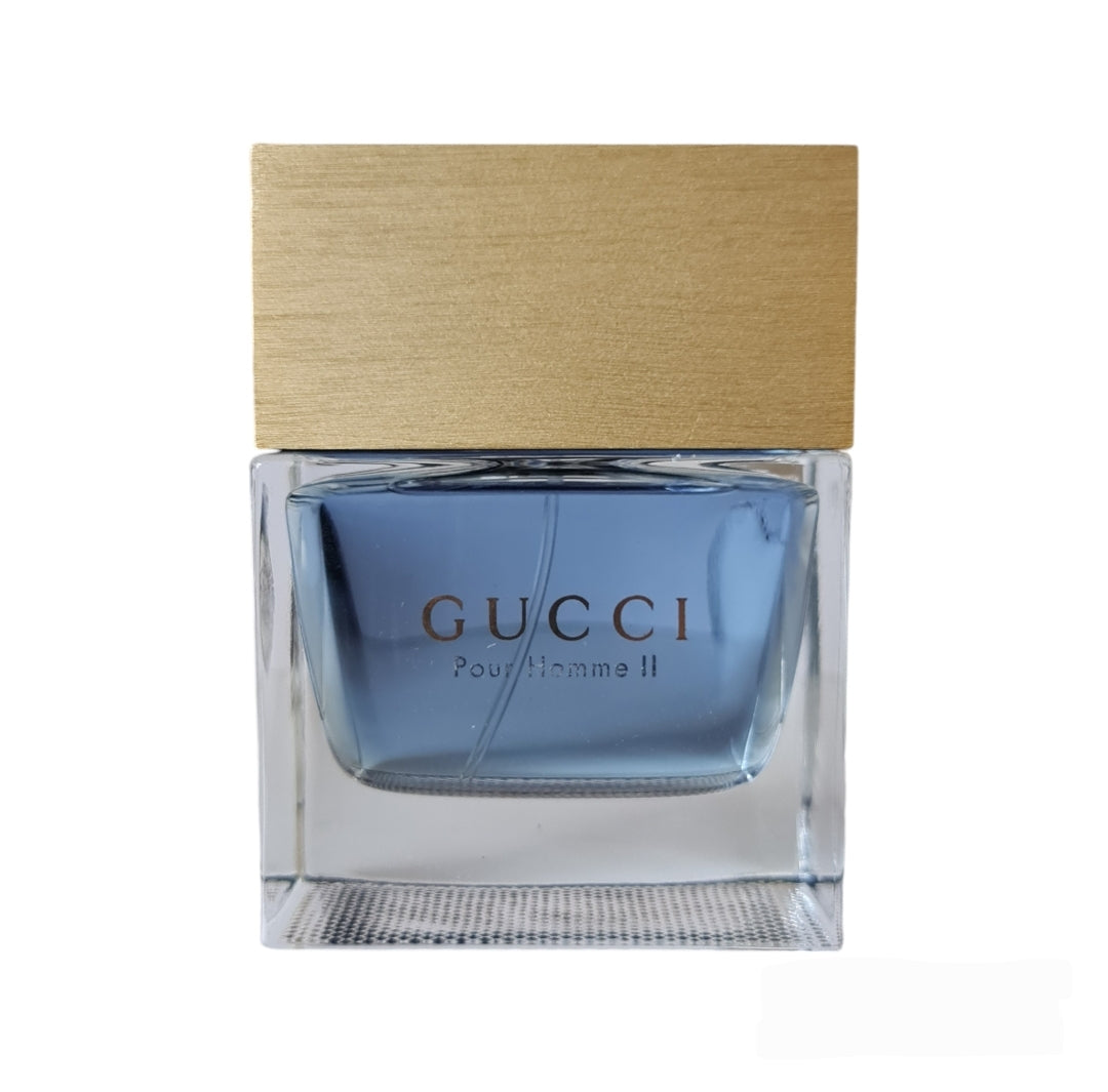 Gucci Pour Homme II (2) Eau De Toilette 100ml. Photo of just perfume bottle.