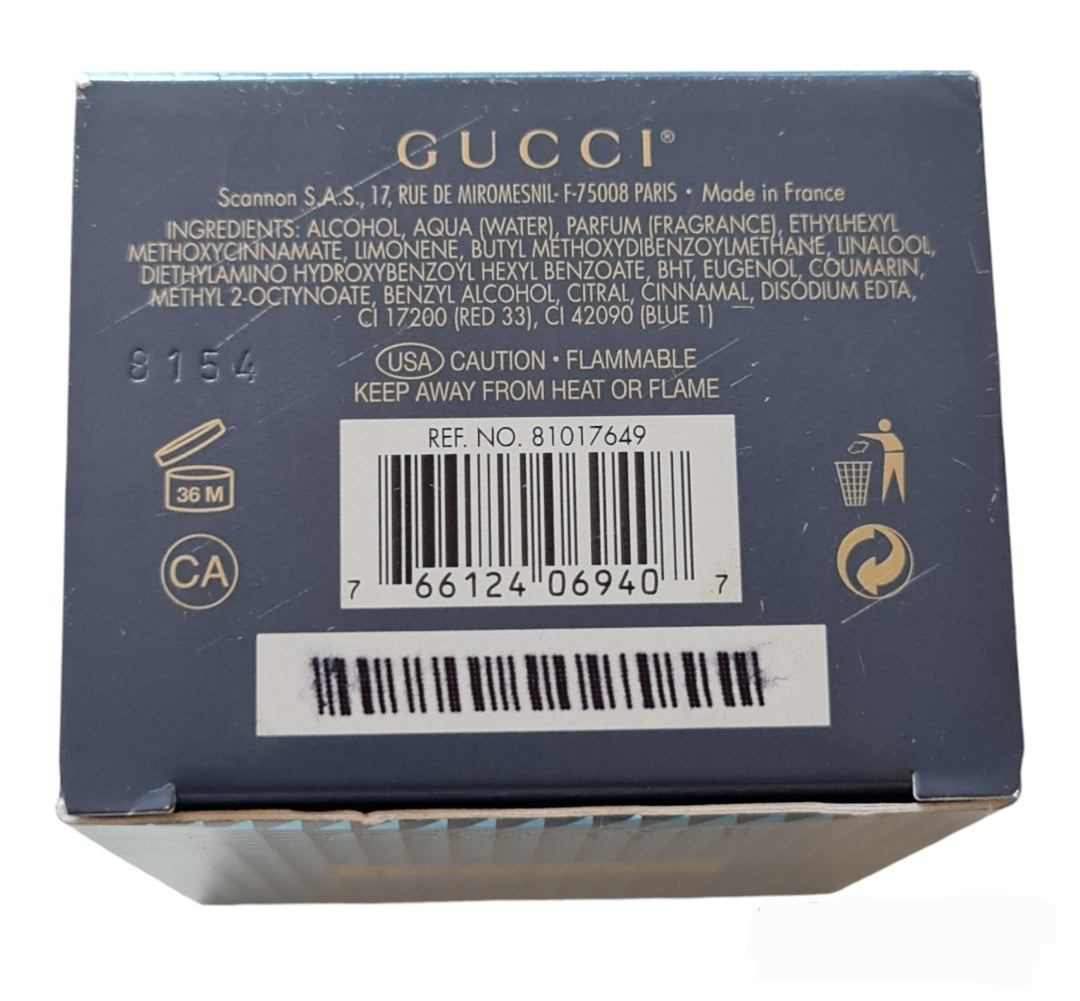 Gucci Pour Homme II (2) Eau De Toilette 100ml. Photo of perfume box base.