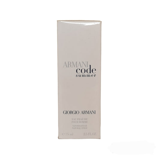 Giorgio Armani Code Summer 2009 Eau Fraiche 75ml.  Perfume and fragrance. Front Image.