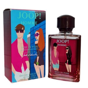 joop homme sexy in pink limited edition eau de toilette 125ml. imperfect unsealed box. see description.