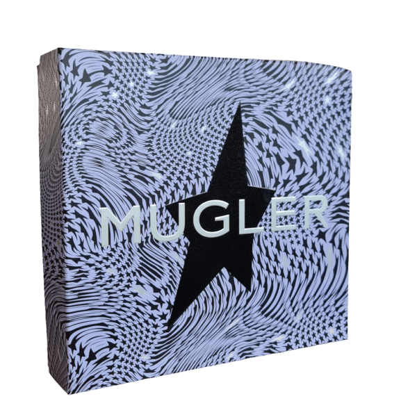 mugler alien goddess eau de parfum 60ml gift set. Front of box .