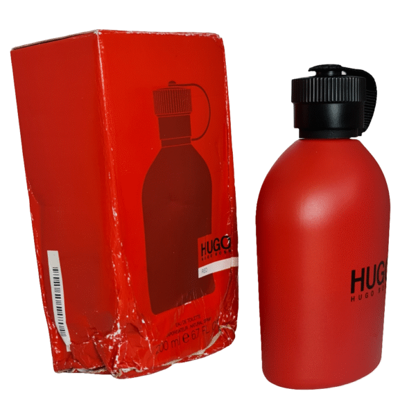 hugo boss red eau de toilette 200ml. unsealed imperfect box. see description.