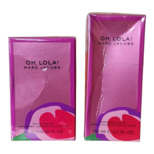 marc jacobs oh, lola! eau de parfum 20ml purse spray & 150ml body lotion