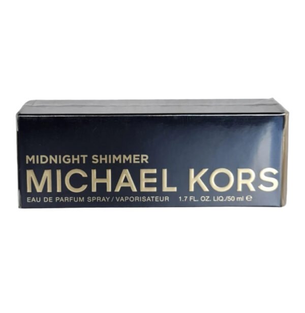 michael kors midnight shimmer eau de parfum 50ml. front photo of blue fragrance box.