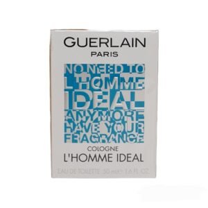 guerlain l’homme ideal cologne eau de toilette 50ml. Front photo of fragrance box.