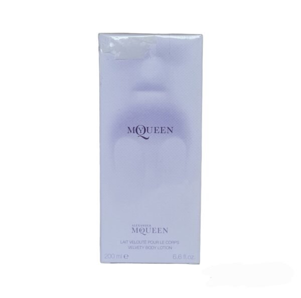 alexander mcqueen my mcqueen eau de parfum 35ml & velvet body lotion 200ml. Front phot of body lotion.