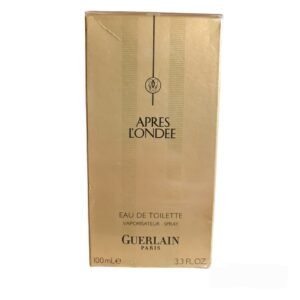 Guerlain Apres L'Ondee Eau de Toilette 100ml. Front photo of box.