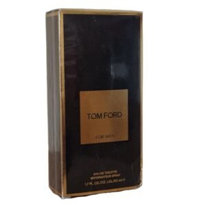tom ford for men eau de toilette 50ml. Front angled photo of perfume box.
