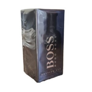 Hugo Boss Boss Bottled Eau de Parfum 100ml. Brown box, front angled photo.