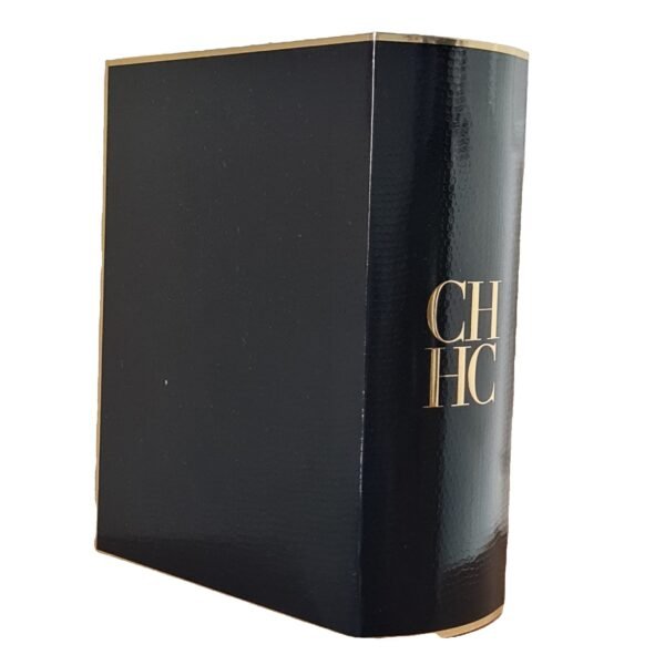 Carolina Herrera CH Men Prive Eau de Toilette 100ml - 3 Piece Gift Set. Edge of gift set box.