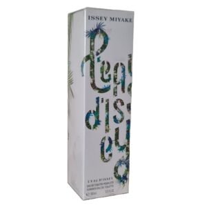 Issey Miyake L'Eau D'Issey Summer 2018 Eau de Toilette 100ml. Front angled of white perfume box with pattern.