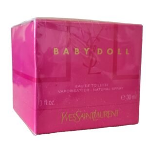 yves saint laurent baby doll eau de toilette 30ml. FronT angled photo of perfume box.