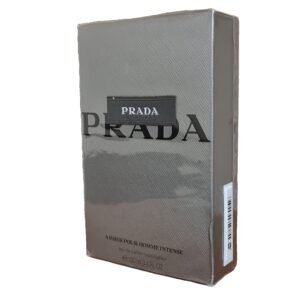 Prada Amber Pour Homme Intense Eau de Parfum 100ml. Front angled Photo.
