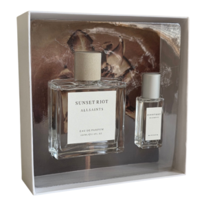all saints sunset riot eau de parfum 100ml Internal of box.