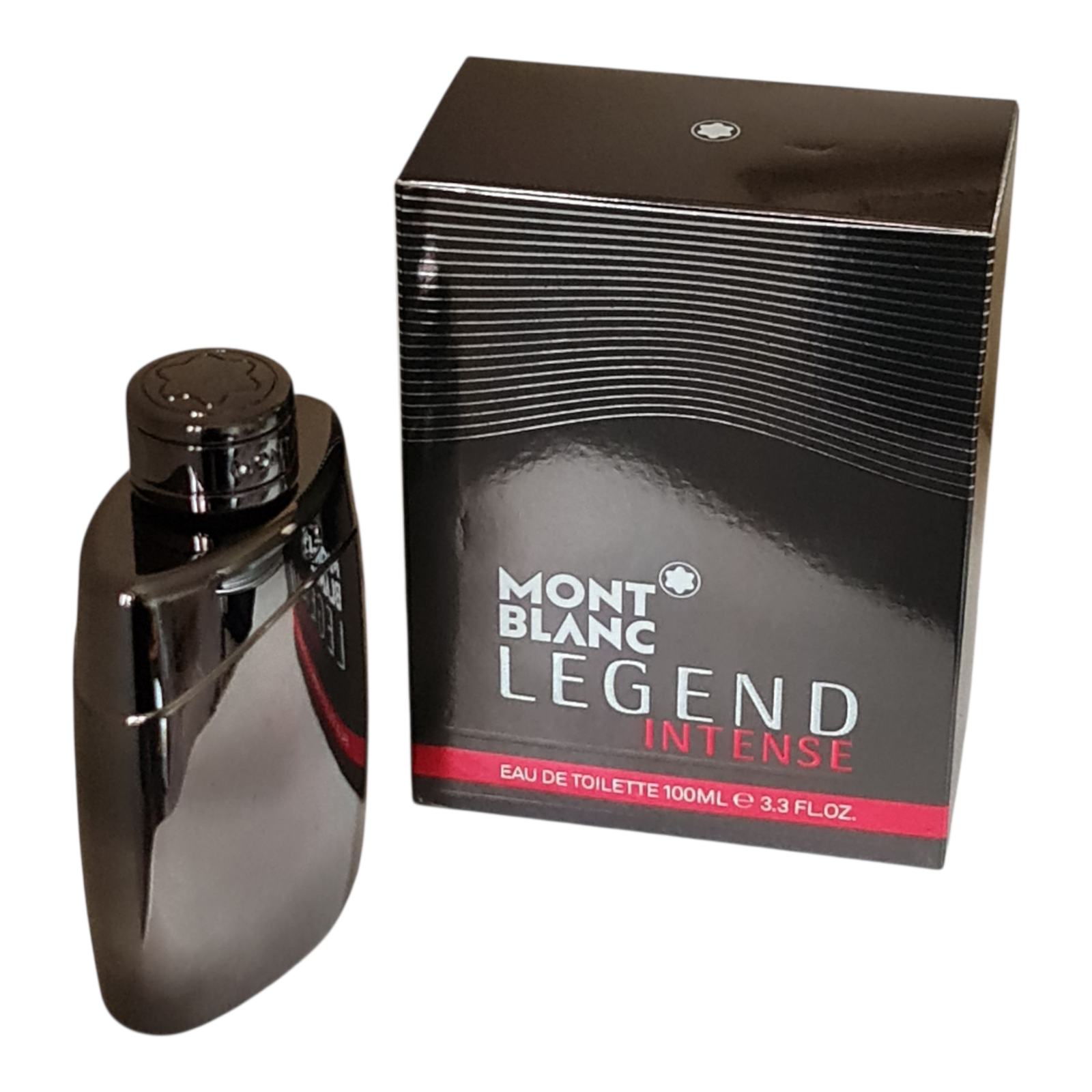 mont blanc legend intense eau de toilette 100ml. mont blanc legend intense eau de toilette 100ml. Bottle and box.