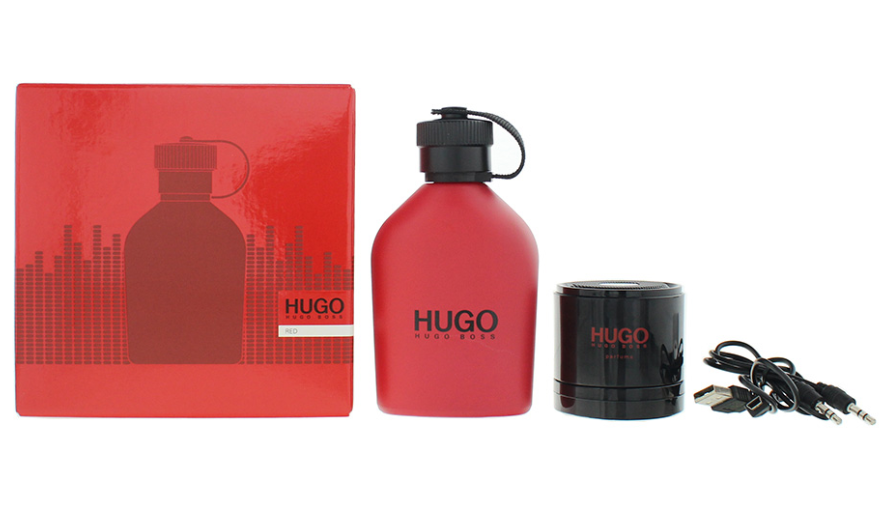 hugo boss red eau de toilette 125ml + speaker gift set hugo boss red eau de toilette 125ml + speaker gift set