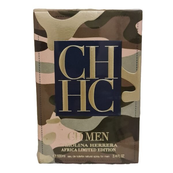 Carolina Herrera CH Men Africa Eau de Toilette 100ml. Front of box.