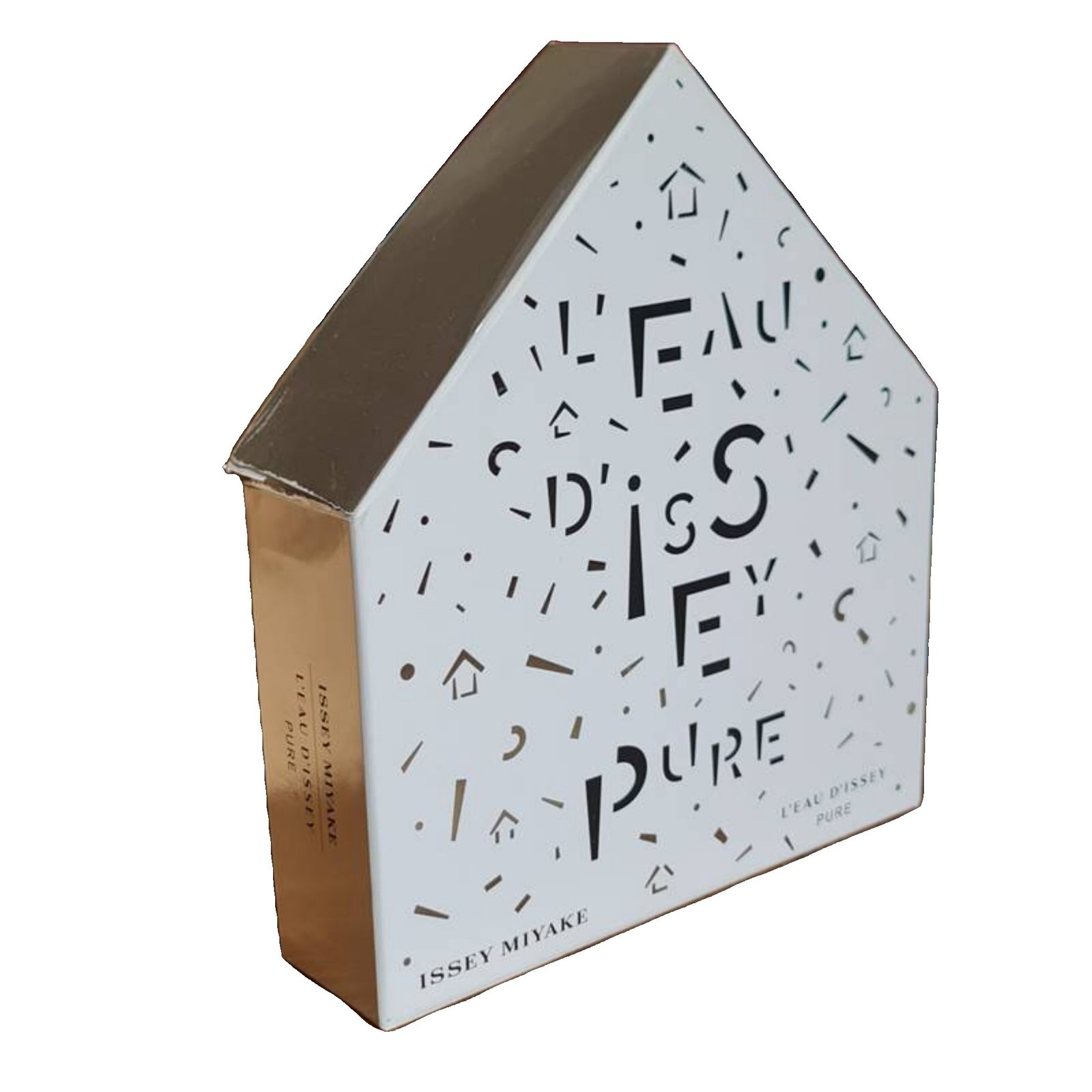 issey miyake l'eau d'issey pure eau de toilette 50ml 2 piece gift set. inside of gift set. issey miyake l'eau d'issey pure eau de toilette 50ml 2 piece gift set. Photo of lid