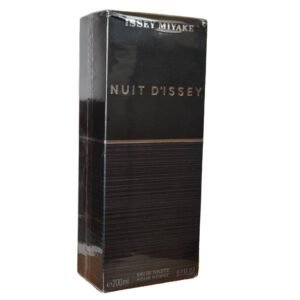 issey miyake nuit d'issey eau de toilette 200ml. Photo showing the front of the fragrance box.