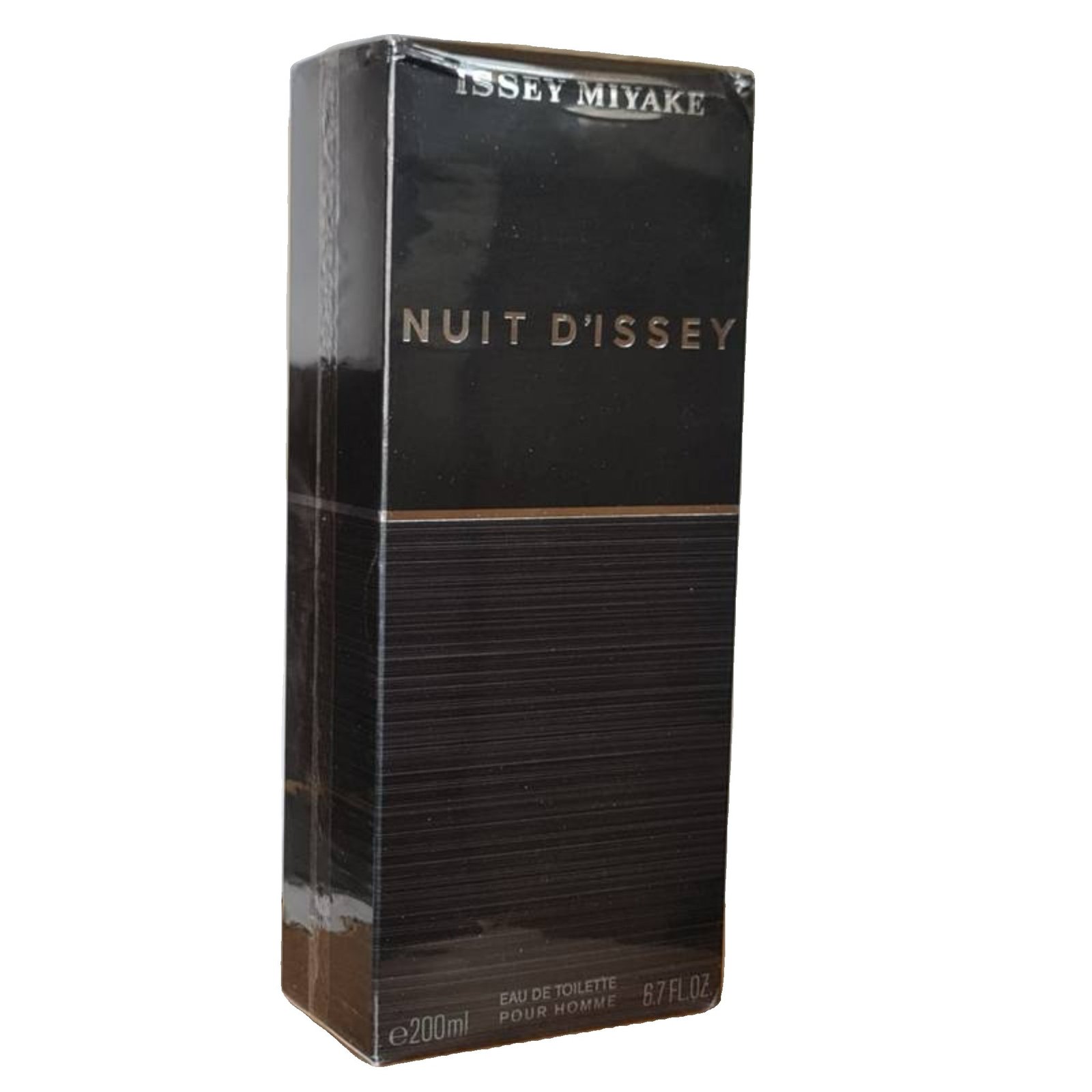 Issey Miyake Nuit D'Issey Eau de Toilette 200ml issey miyake nuit d'issey eau de toilette 200ml. Photo showing the front of the fragrance box.