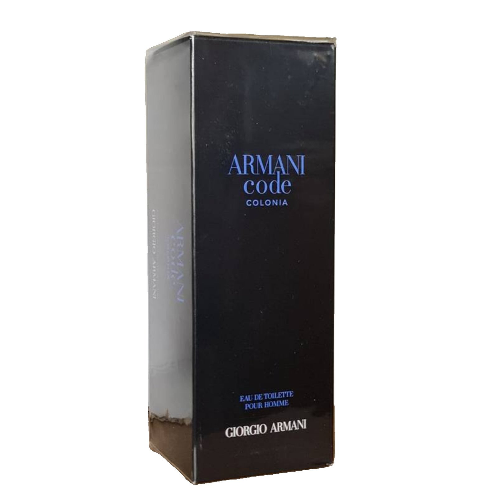Armani Code Colonia. giorgio armani code colonia eau de toilette 200ml. Front angled of the perfume box.