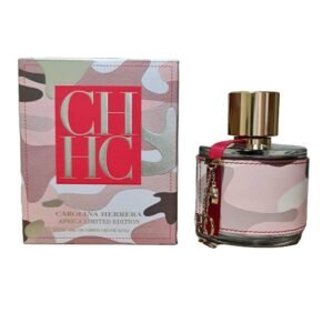 Carolina Herrera Africa Limited Edition Eau de Toilette 100ml. Box and perfume side by side photo.