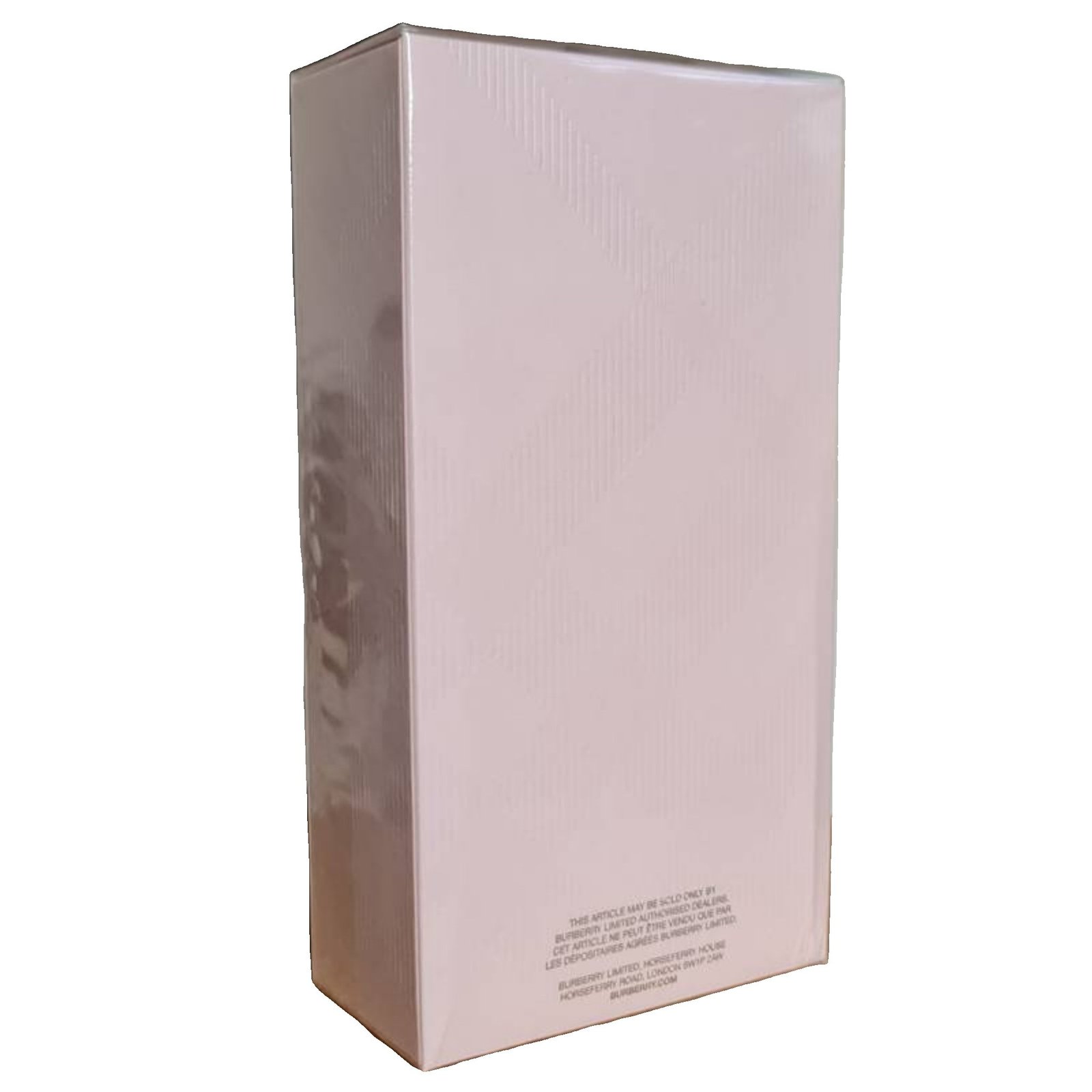 Burberry Brit Sheer Eau de Toilette 200ml Burberry Brit Sheer Eau de Toilette 200ml. Back of perfume box.
