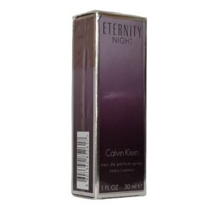 calvin klein eternity night eau de parfum 30ml. Front angled photo showing two sides.