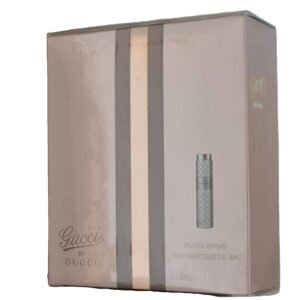 Gucci by Gucci Eau de Toilette 4 x 15ml & Purse Spray. Front photo showing graphics.
