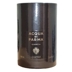 acqua di parma quercia eau de parfum 100ml. Front of fragrance box,