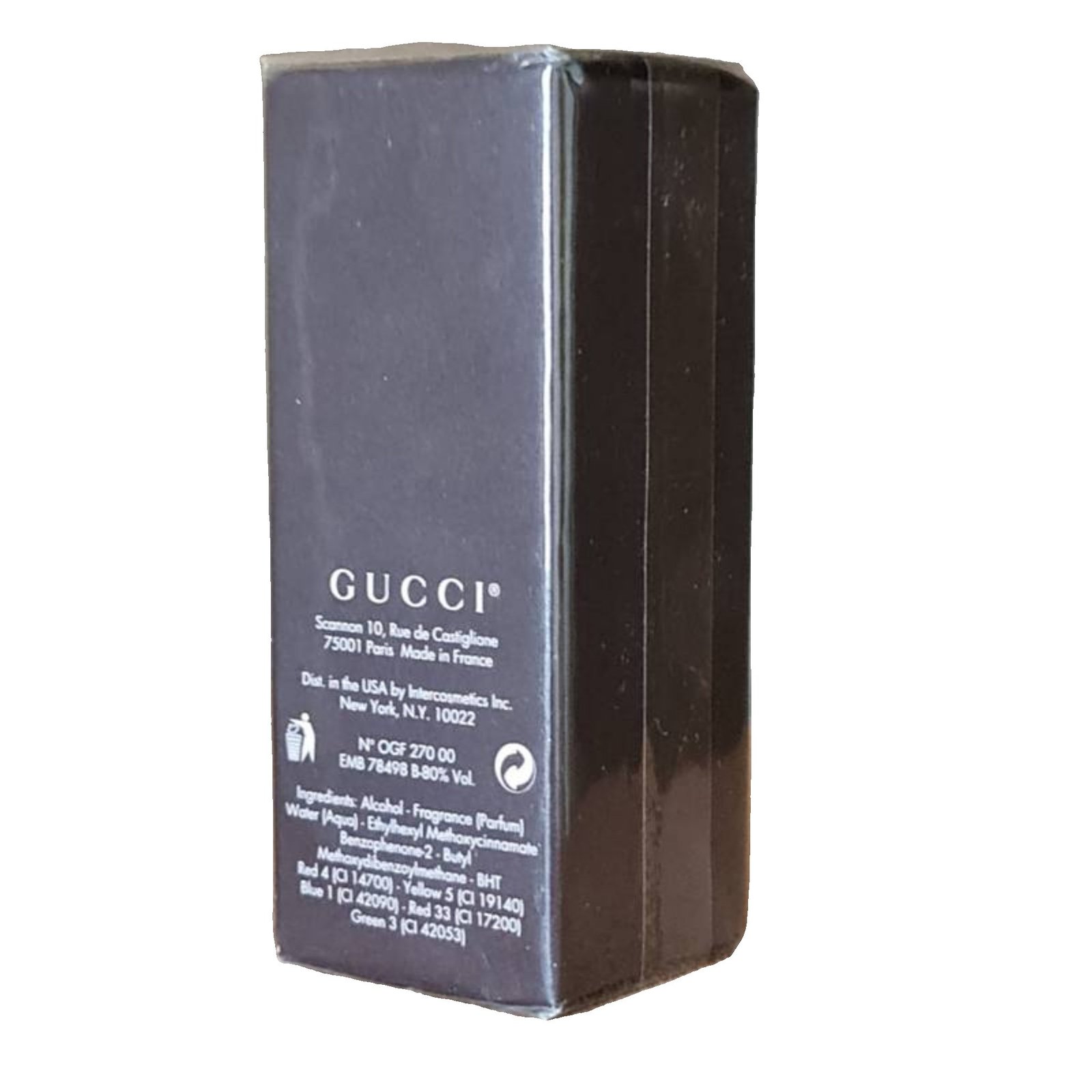 Gucci Eau de Parfum 30ml gucci eau de parfum 30ml. Back of the box.