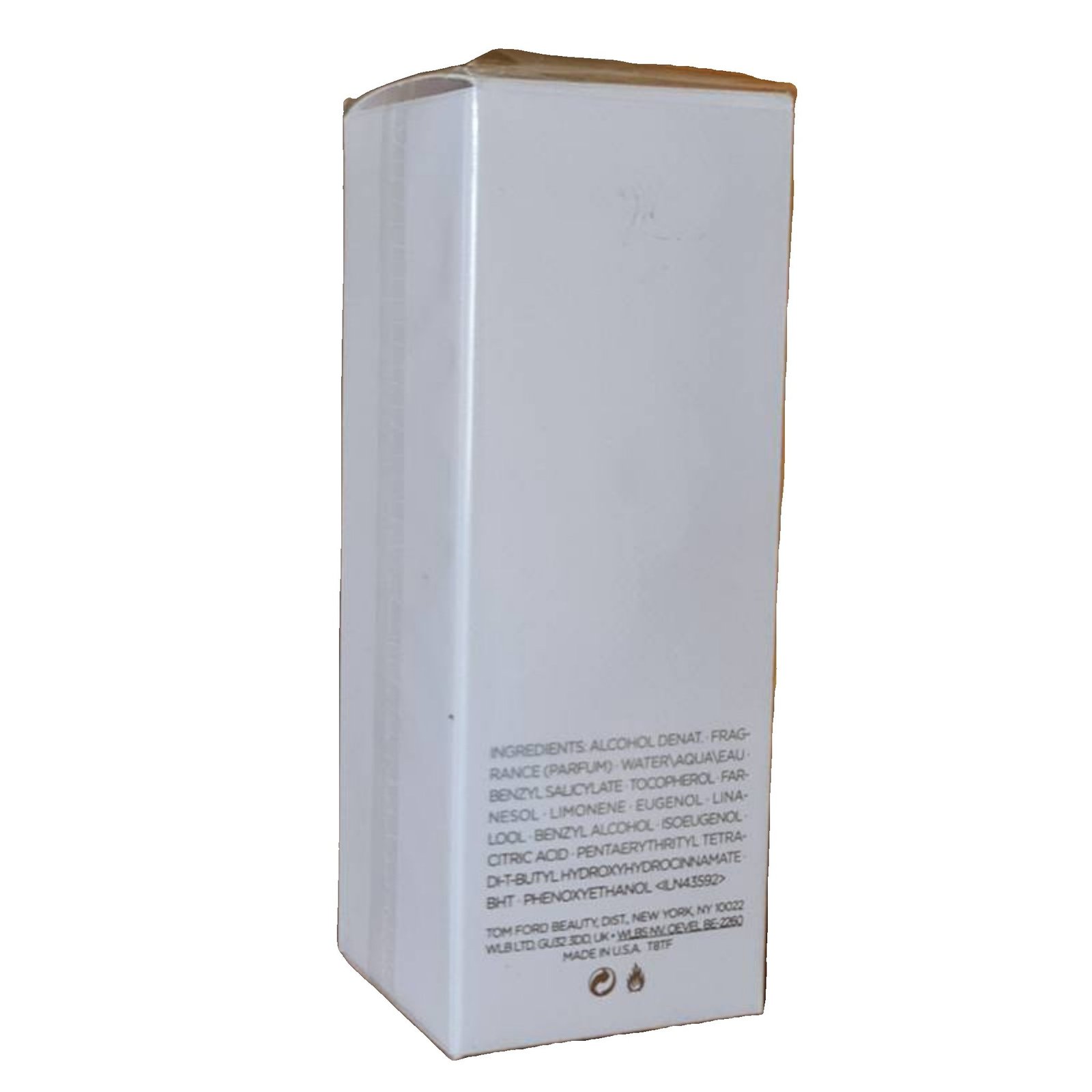 Tom Ford Oud Minerale Eau de Parfum 50ml tom ford oud minerale eau de parfum 50ml. Back of the perfume box.