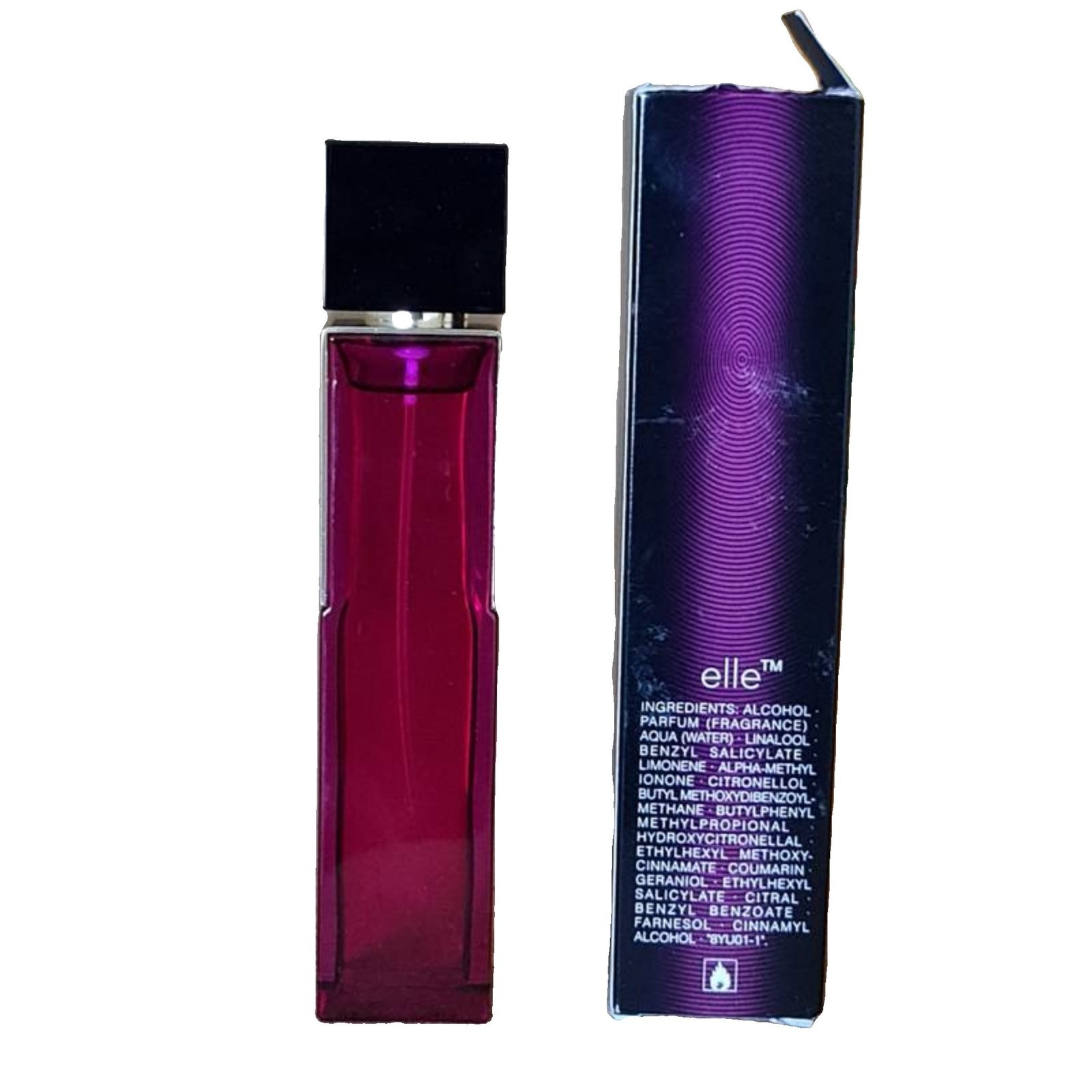 yves saint laurent elle eau de parfum intense 50ml yves saint laurent elle eau de parfum intense 50ml. tester. Back odfthe perfume box and bottle/