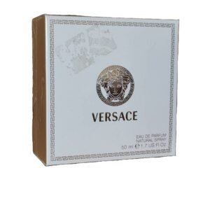 versace pour femme eau de parfum 50ml. Front angled photo.