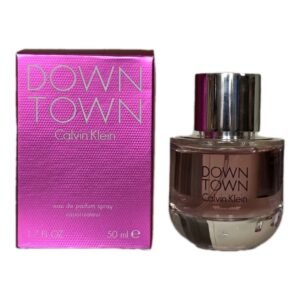 calvin klein down town eau de parfum 50ml. Box and bottle side by side photo.