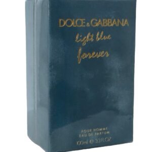 dolce&gabbana light blue forever pour homme eau de parfum 100ml. Front of blue perfume box.