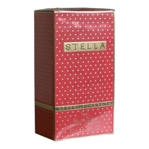 stella mccartney peony eau de toilette 50ml. Front angled photo of perfume box.