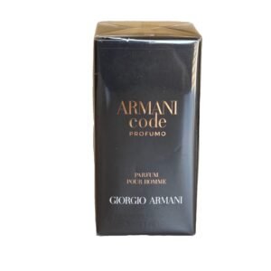 giorgio armani code profumo parfum 30ml. Front photo showing two sides of fragrance box.
