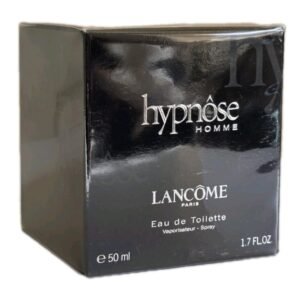lancome hypnose homme eau de toilette 50ml. Front angled photo of fragrance box.