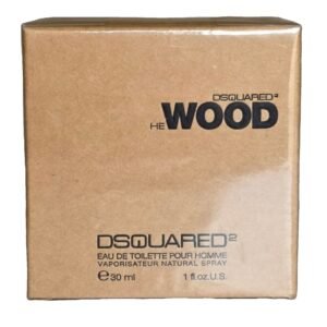 dsquared2 he wood eau de toilette 30ml. Large photo showing graphics.