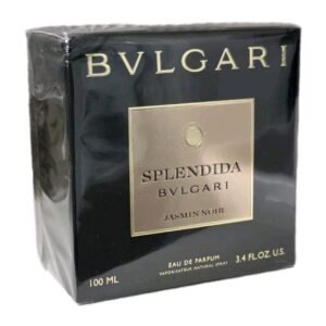 Bvlgari Splendida Jasmin Noir Eau de Parfum 100ml. Front angled photo.