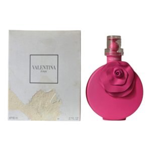 valentino valentina pink eau de parfum 80ml. Box and bottle side by side photo.